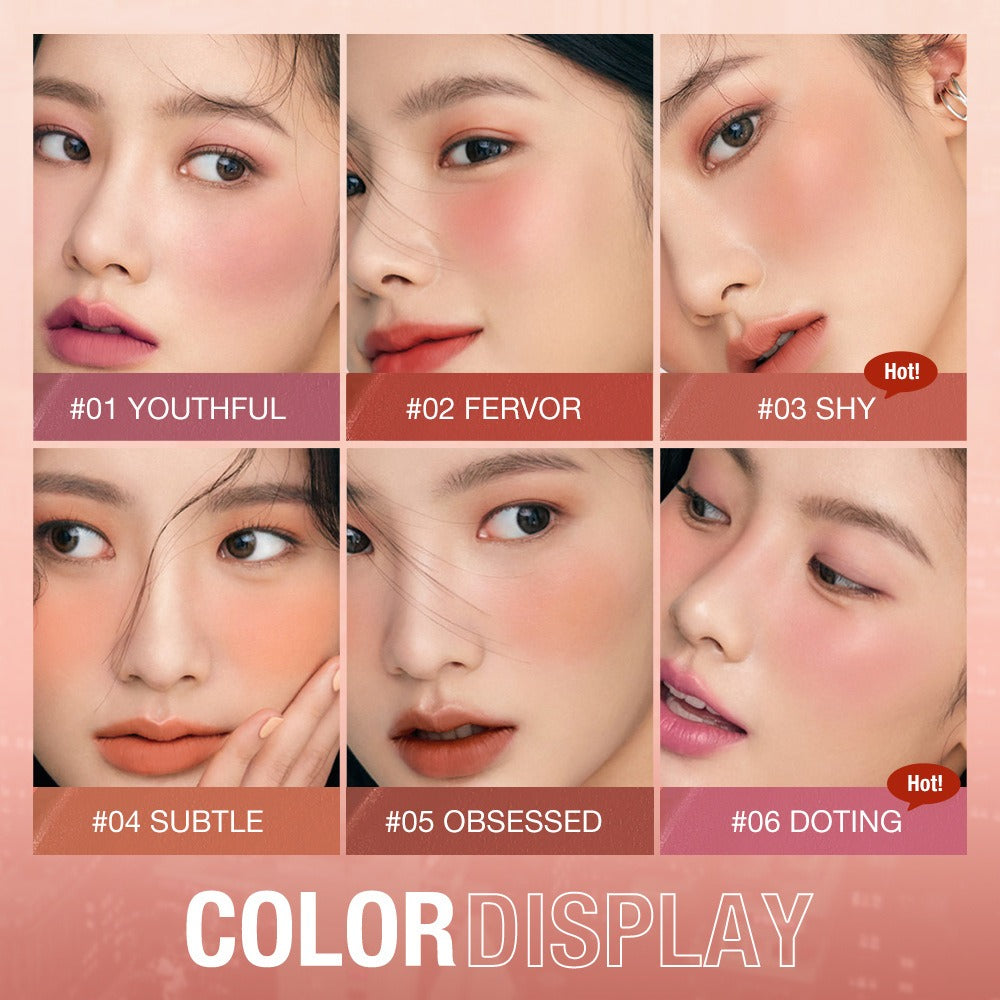 Vigorous and smooth powder blusher cream can improve the appearance and highlight the natural nude makeup powder blusher stick makeup SC049