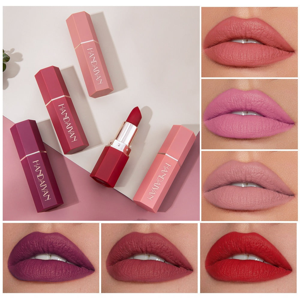 HANDAIYAN Han Daiyan Amazon Hot 6 Color Matte Moisturizing Lipstick lipstick