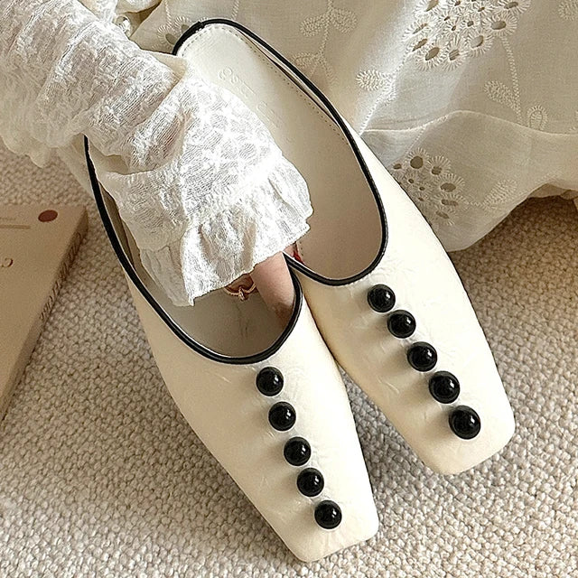 Fashion String Bead Female Slides Ladies Slippers Luxury Footwear Summer Beach Slippers Flats Sandals Shoes For Women Mules